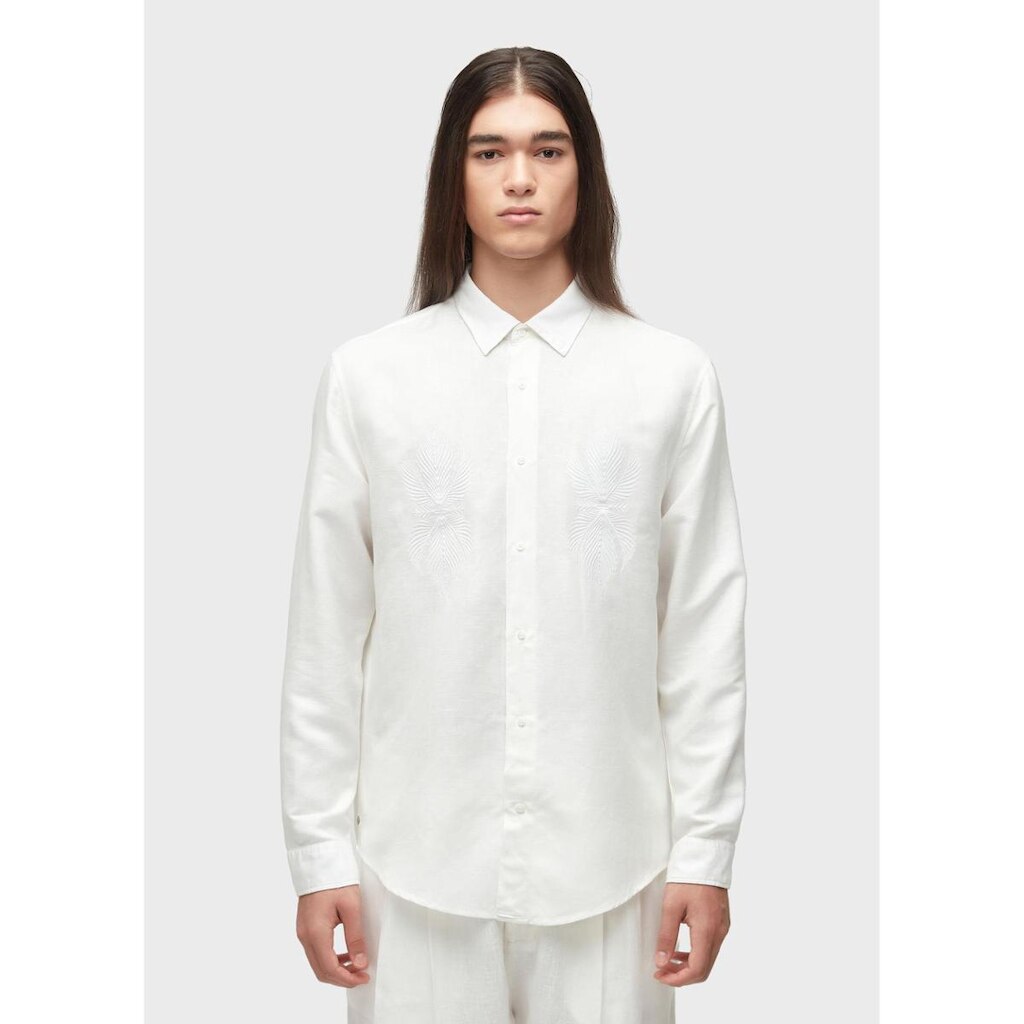 Camisa linen leaf bordado OSKLEN