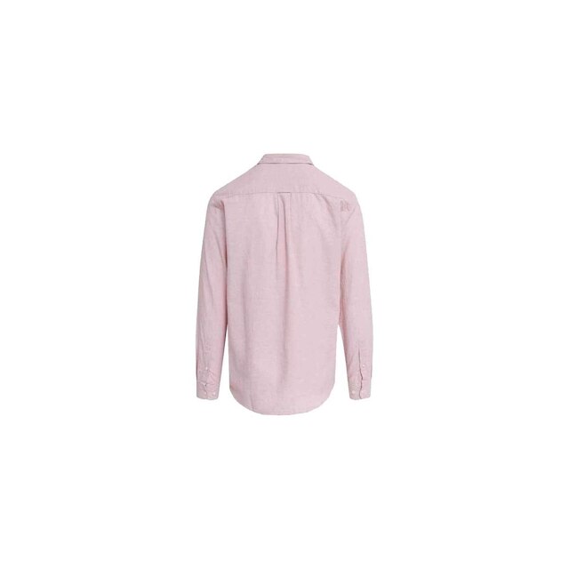 Camisa Linho Manga Longa Rosa Tam. G