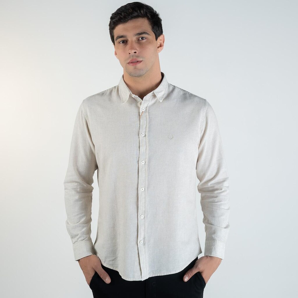Camisa Linho Pienza Versatiold Areia