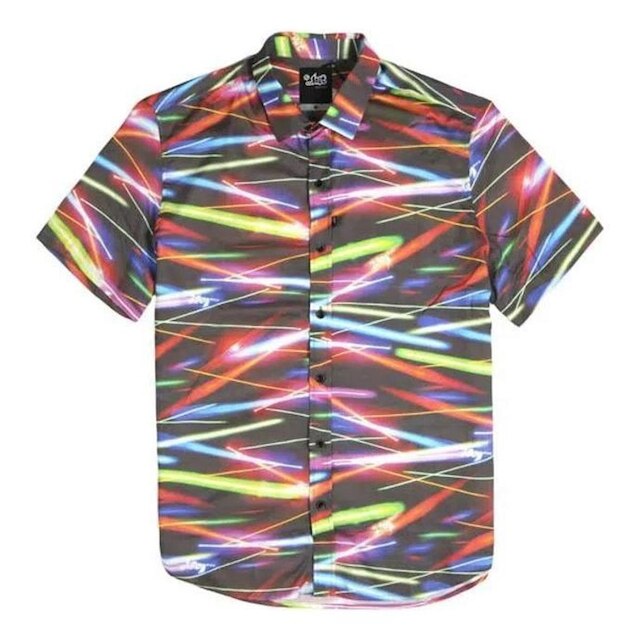 Camisa Lost Manga Curta Lights And Lasers Masculina