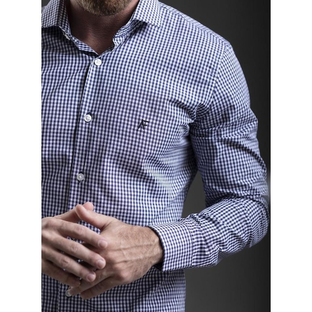 CAMISA M. LONGA SUPER SLIM XADREZ