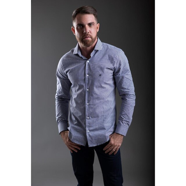 CAMISA M. LONGA SUPER SLIM XADREZ