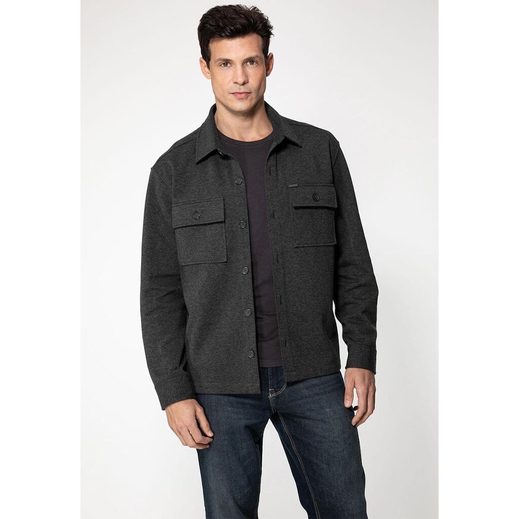 Camisa Malha Eco Manga Longa Preto