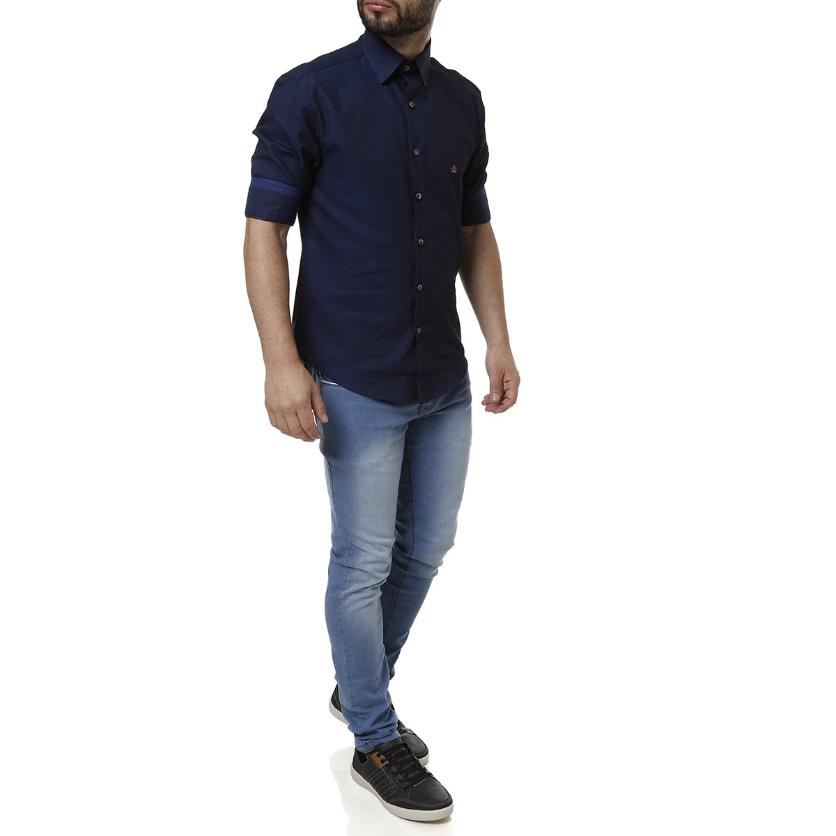 Camisa Manga 3/4 Masculina | Zattini