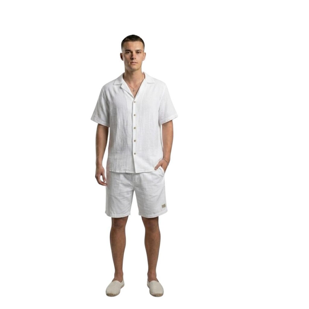 Camisa Manga Curta Linho Tec Hawaiian Dreams- HD