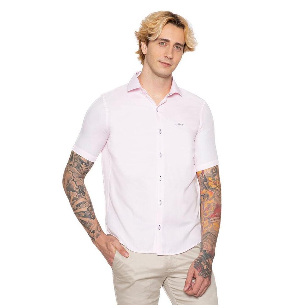 Camisa Manga Curta Regular Maquinetado - Remo Fenut