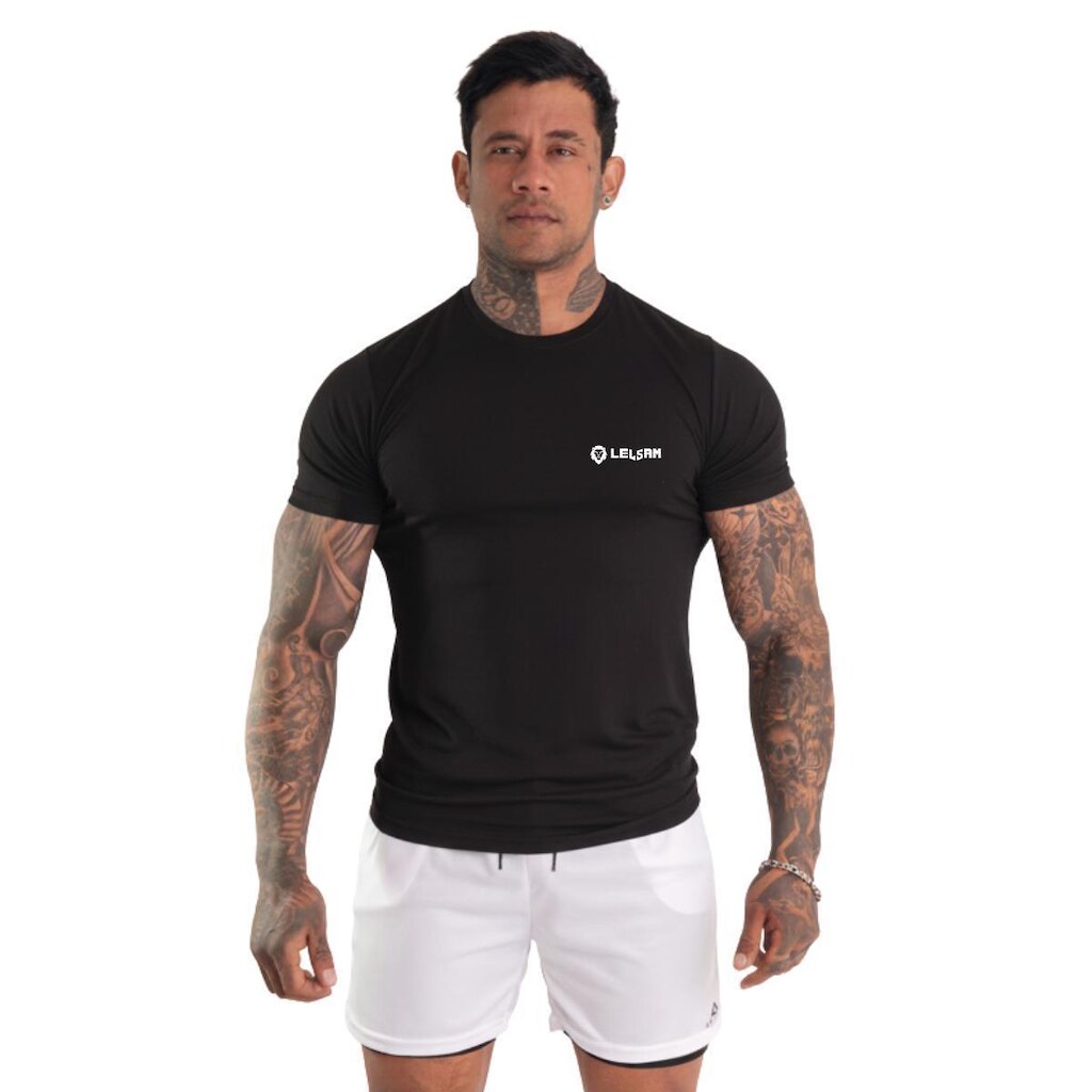 Camisa Manga Curta Térmica Masculina Slim Proteção Uv