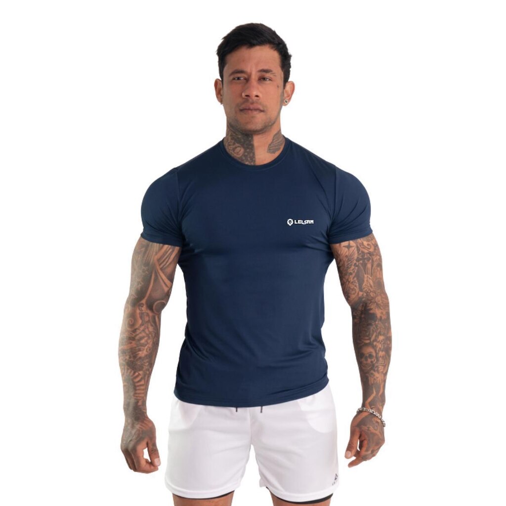Camisa Manga Curta Térmica Masculina Slim Proteção Uv