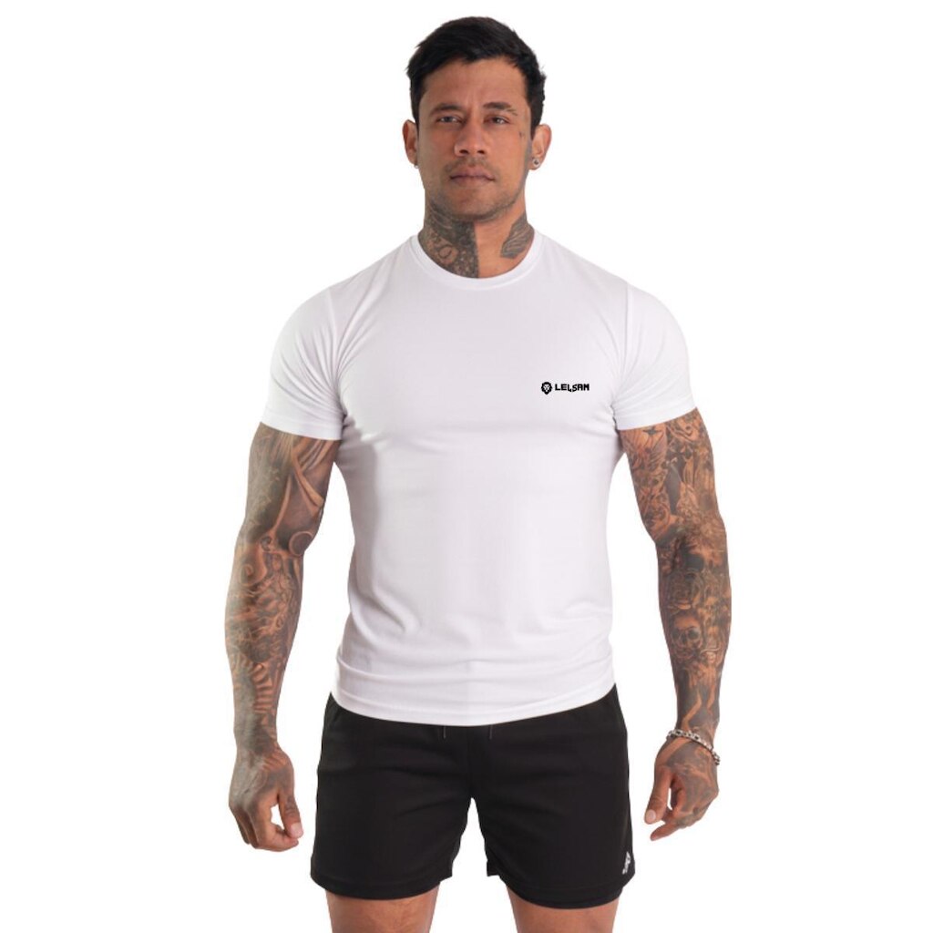 Camisa Manga Curta Térmica Masculina Slim Proteção Uv