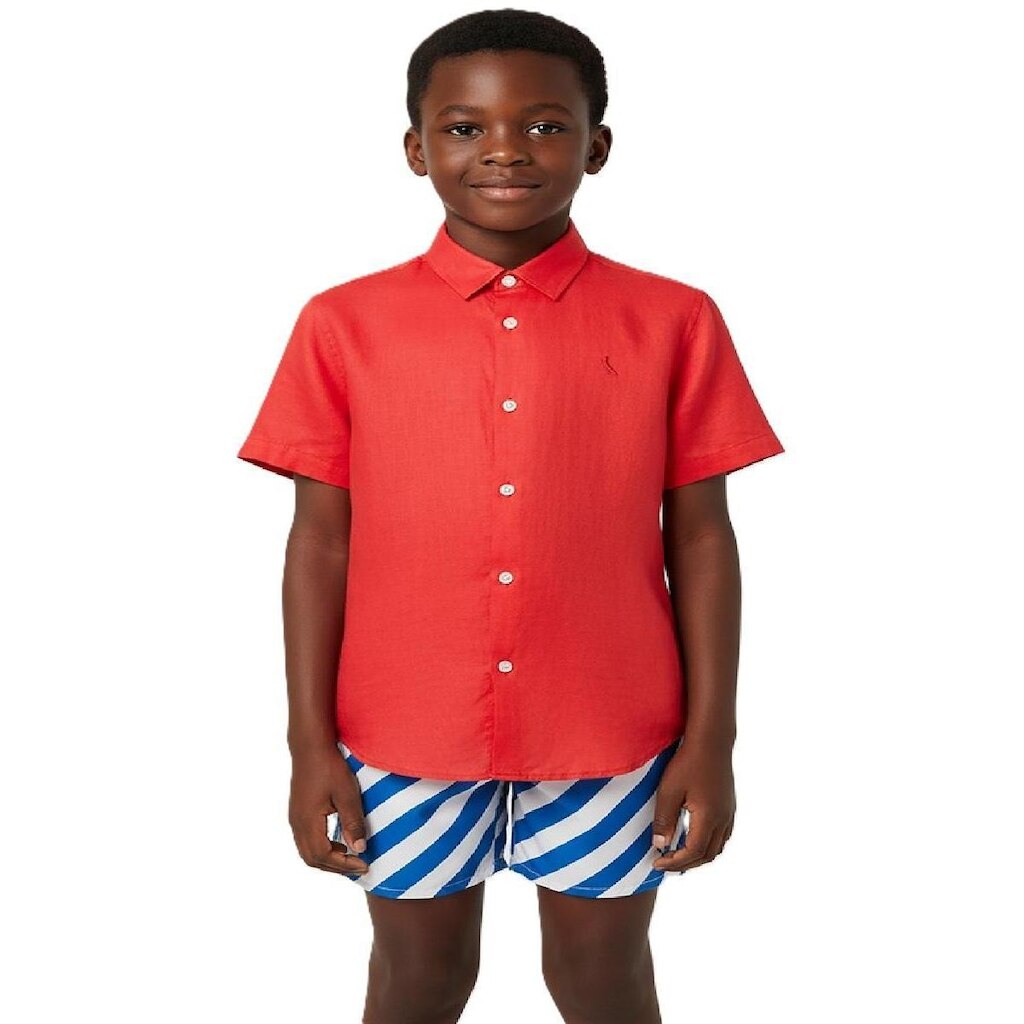 Camisa Manga Curta Tp Linho Reserva Mini