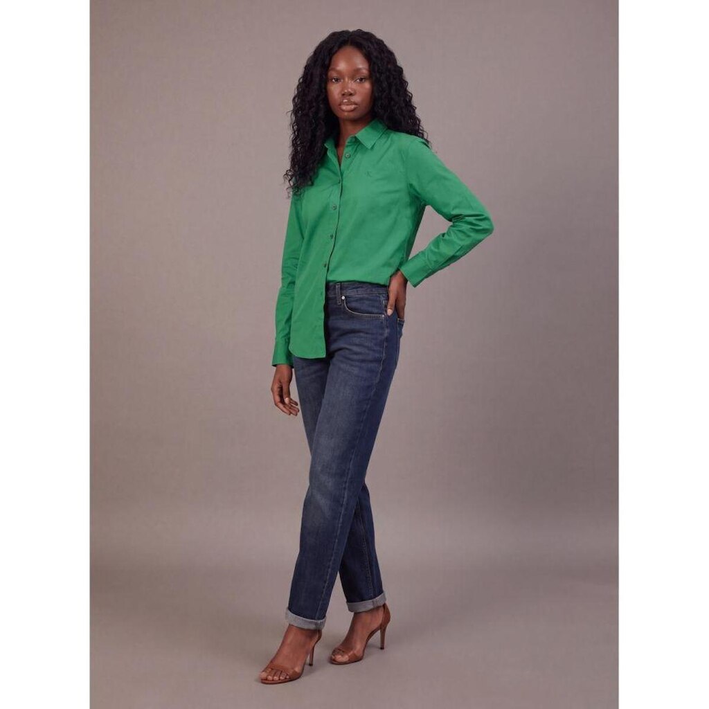 Camisa Manga Longa Com Bordado Ck - Verde