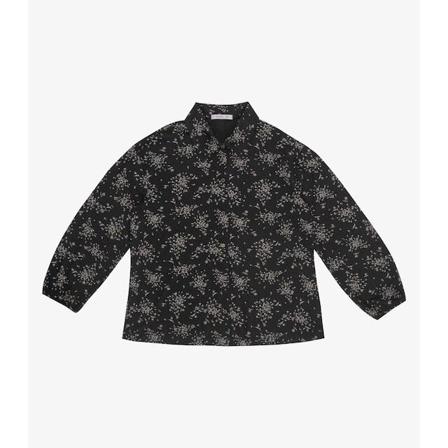 Camisa Manga Longa Estampada Plus Size Secret Glam Preto