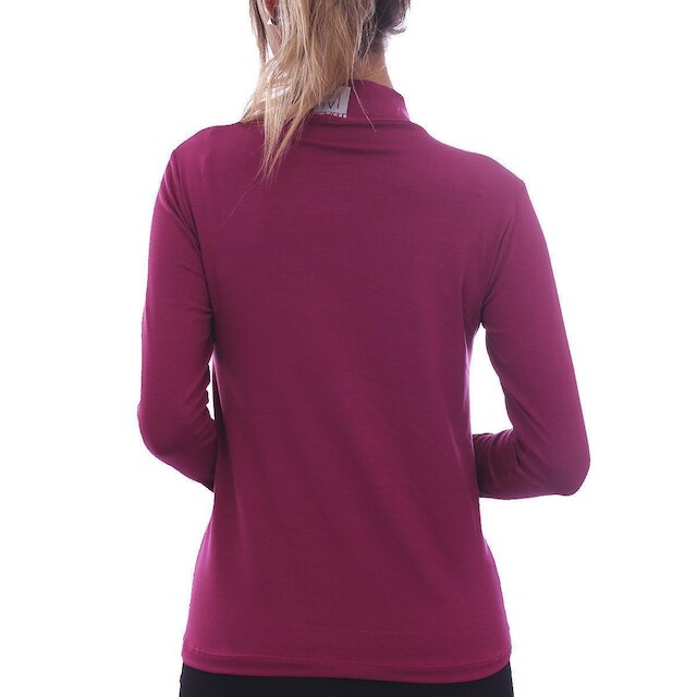 Camisa Manga Longa Gola Alta Viscolycra Feminina Academia Inverno Frio Mechler
