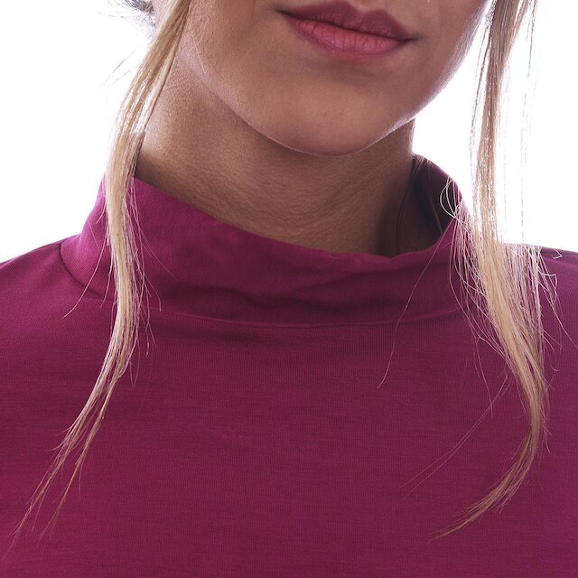 Camisa Manga Longa Gola Alta Viscolycra Feminina Academia Inverno Frio Mechler