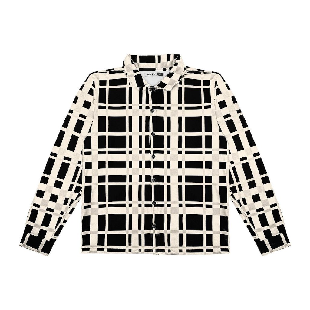 Camisa Manga Longa Juvenil Em Moletinho Minty Preto