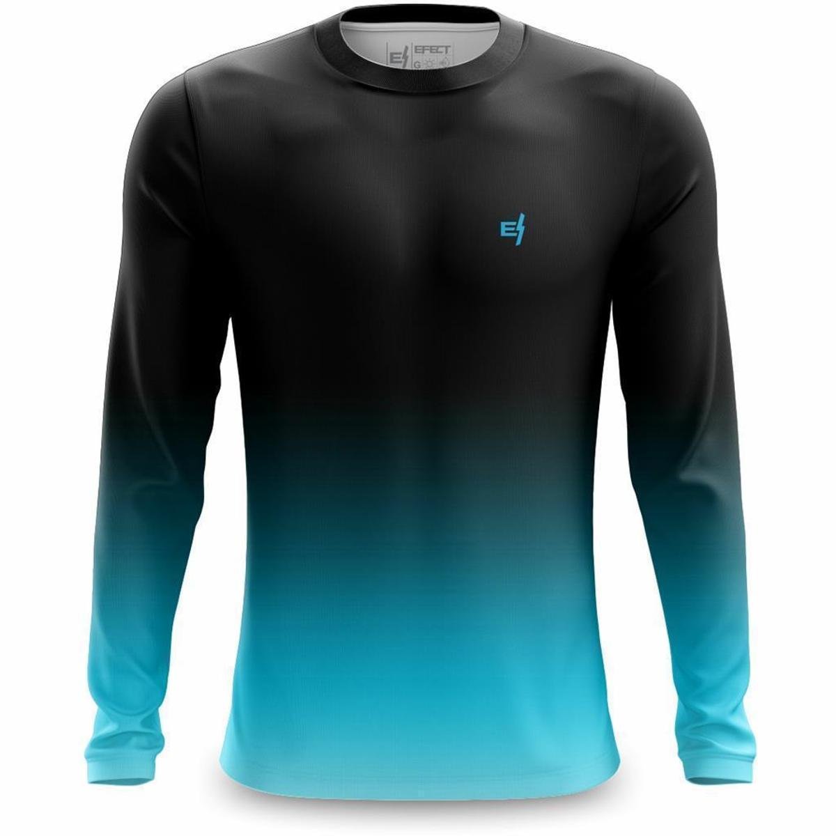 Camisa Manga Longa Masculina Camiseta Caminhada Esporte Proteção UV Menor preço em Camisa Manga Longa Masculina Camiseta Caminhada Esporte Proteção UV
