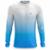 Camisa Manga Longa Masculina Camiseta Caminhada Esporte Proteção UV - Branco