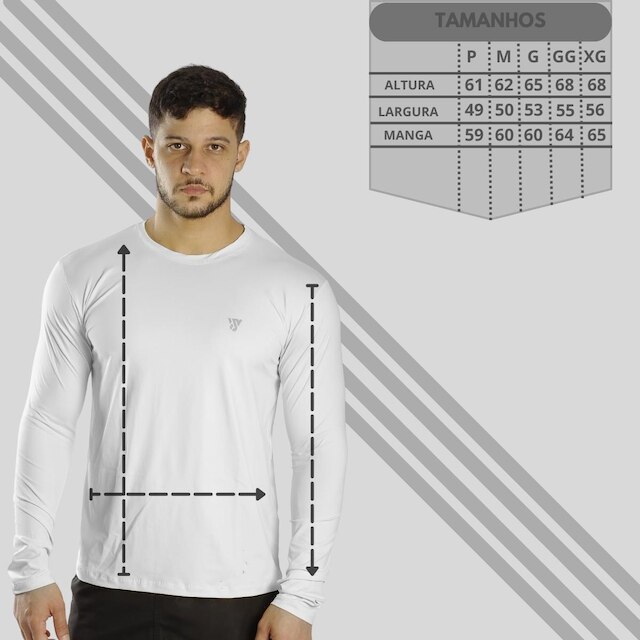 Camisa Manga Longa Masculina Proteção Solar +50 Segunda Pele