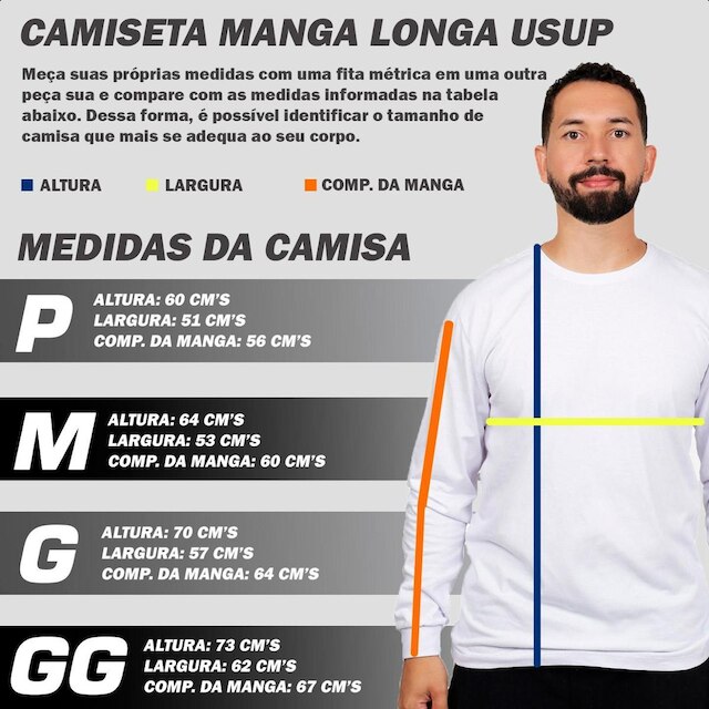Camisa Manga Longa Para Frio Inverno Quentinha Confortavel