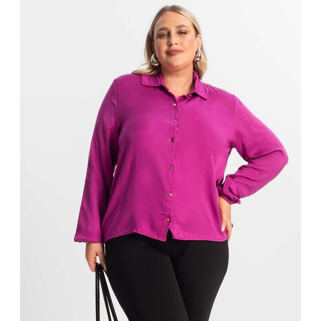 Camisa Manga Longa Secret Glam Secret Glam Roxo