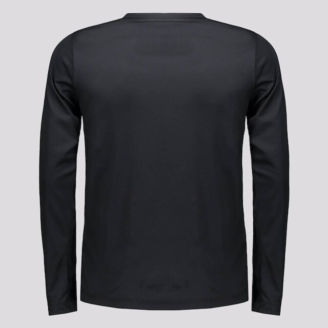 Camisa Manga Longa Umbro Basic Uv Juvenil Preta