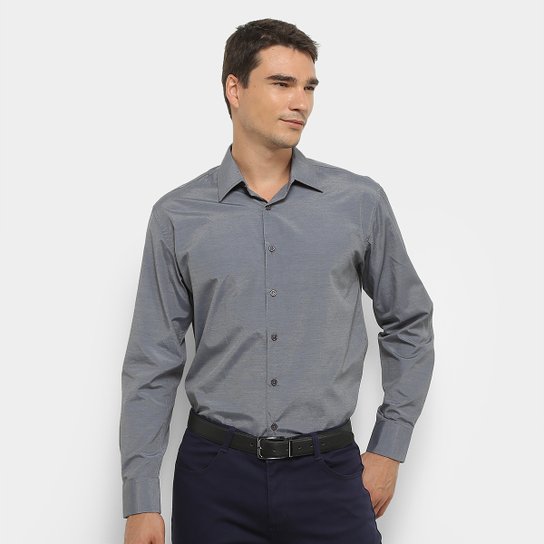Camisa Manga Longa Watkins&Krown Lisa Masculina - Cinza