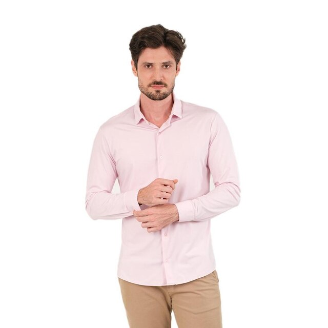 Camisa Masc. Slim Fit Elastic Tech Comfort Sibra ML4422S