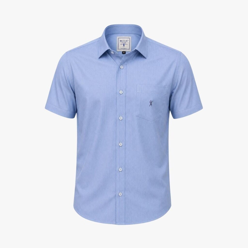 Camisa Masculina Alto Padrão Algodão Egípcio Medson