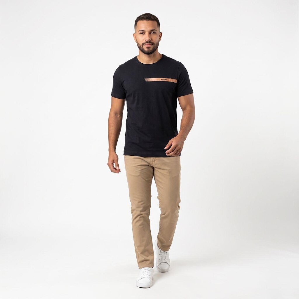 Camisa Masculina Biogás 100% Algodão 67762 Preto