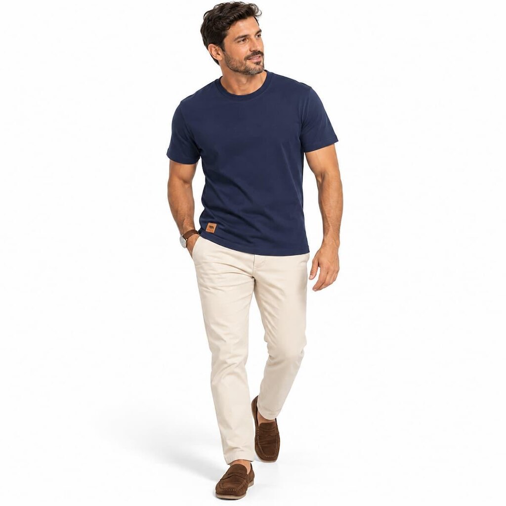 Camisa Masculina Biogás Básica Algodão Premium com Elastano V25.A.67730