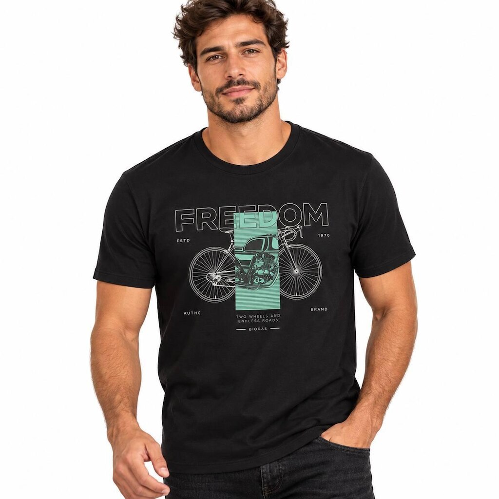 Camisa Masculina Biogás Duas Rodas e Algodão Premium V26.A.68152
