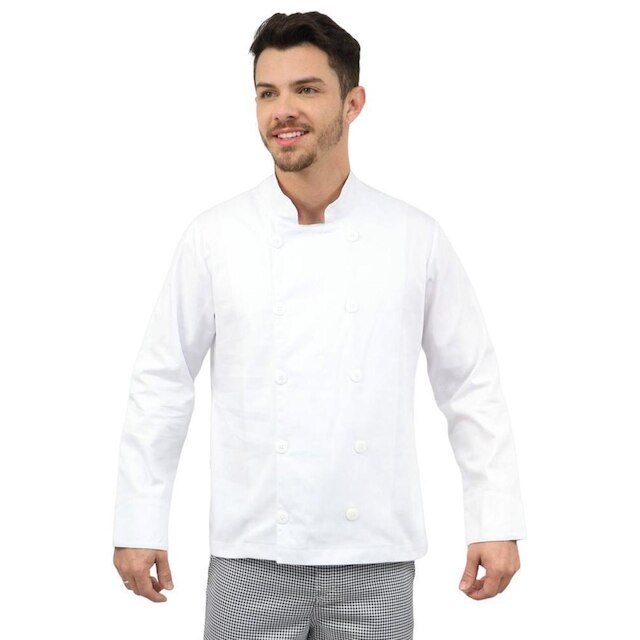 Camisa Masculina Branco - Camisa Chefe