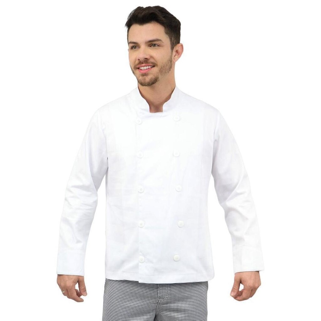 Camisa Masculina Branco - Camisa Chefe