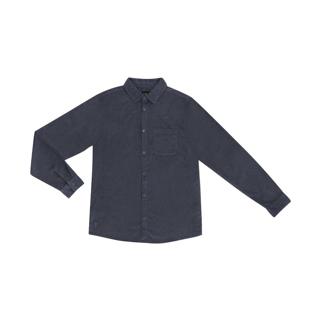 Camisa Masculina Com Bolso Diameatro Cinza