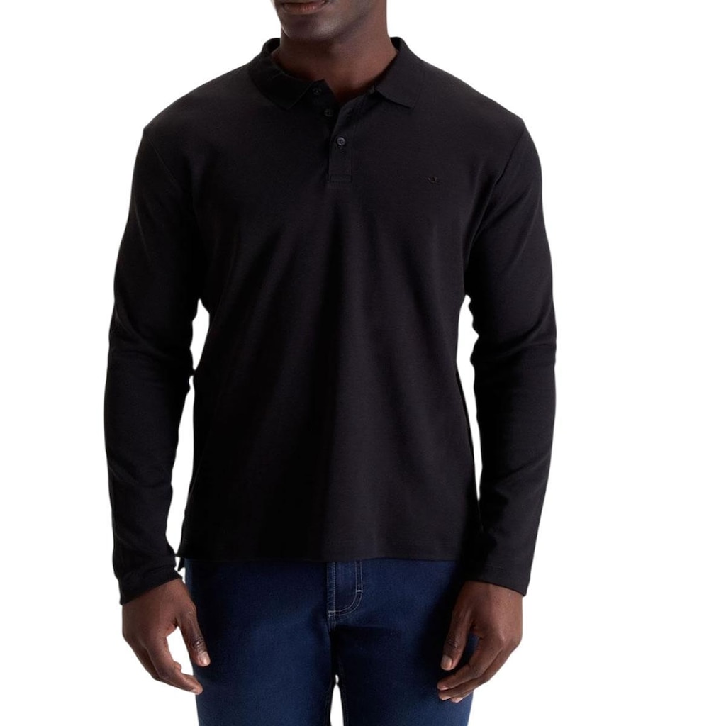 Camisa Masculina Docthos ML Slim Egyption Preta - 6414