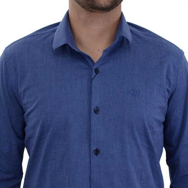 Camisa Masculina Docthos Slim Marinho - 249840
