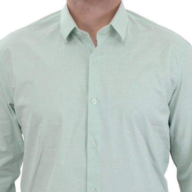 Camisa Masculina Docthos Slim Verde Claro - 249840