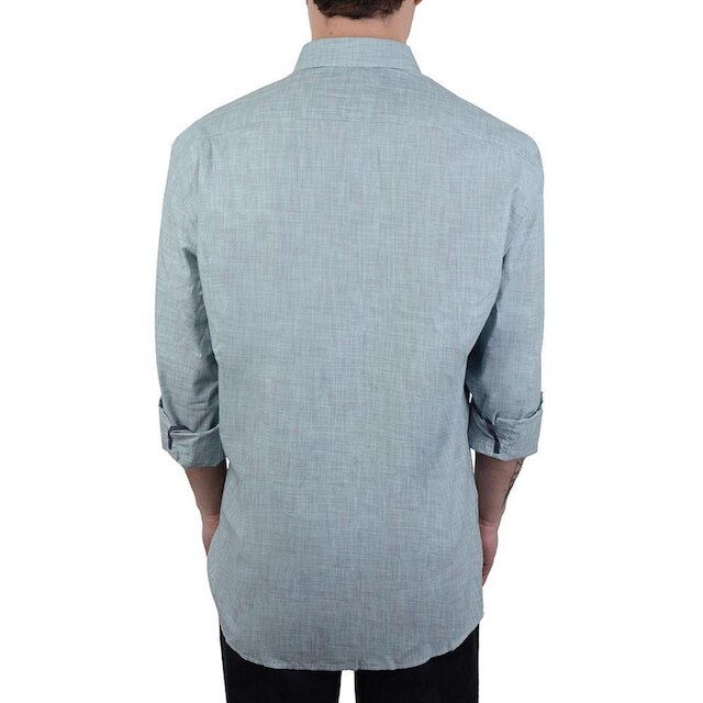 Camisa Masculina Dudalina ML Comfort Verde Claro - 53063359
