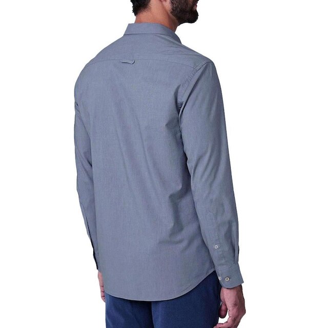 Camisa Masculina Dudalina ML Slim Fit Azul Médio - 53063078