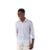 Camisa Masculina Eleven Hame Manga Longa  Branco/Azul M - Branco+Azul