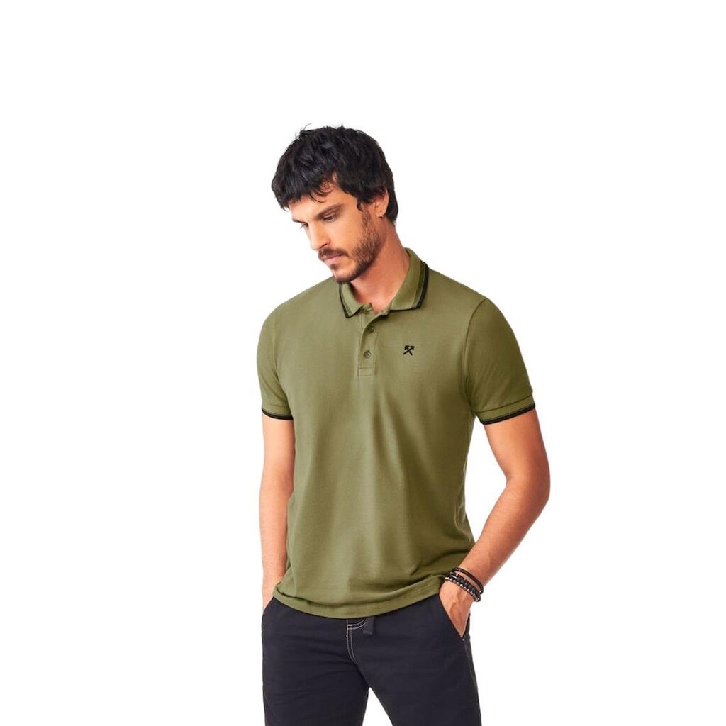 Camisa Masculina Eleven Polo Power Fit  Verde Musgo P
