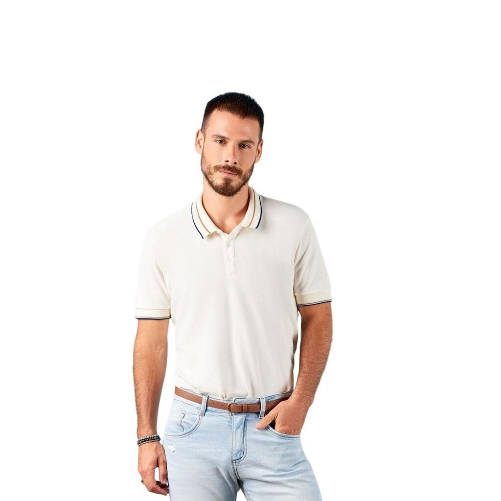Camisa Masculina Eleven Polo Premium  Off White XGG