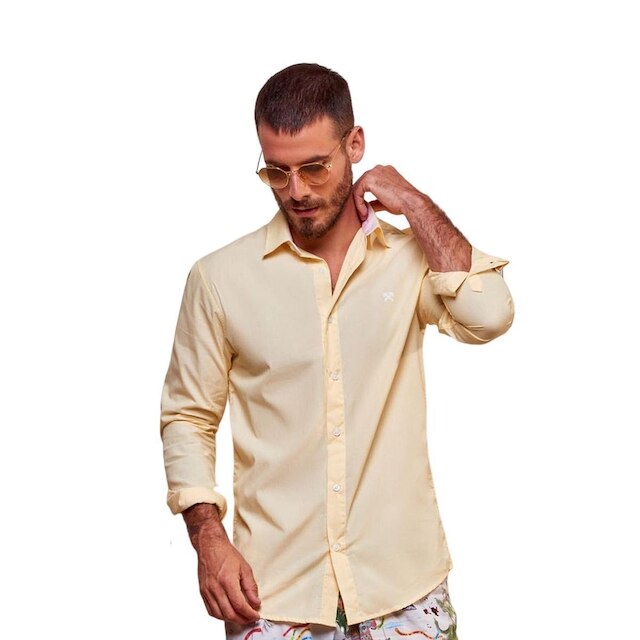 Camisa Masculina Eleven Slim Amarelo G