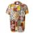 Camisa Masculina Estampada Manga Curta Viscose de Botão - Estampado