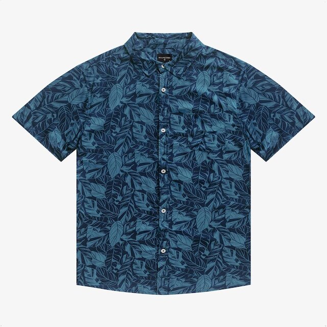 Camisa Masculina Estampada Viscose Bolso Frontal Manga Curta