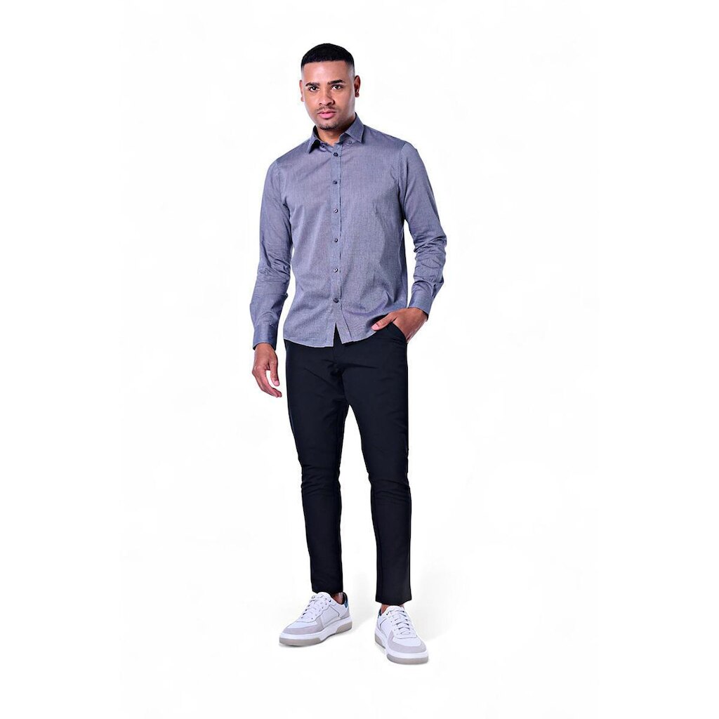 Camisa Masculina Fio A Fio Manga Comprida