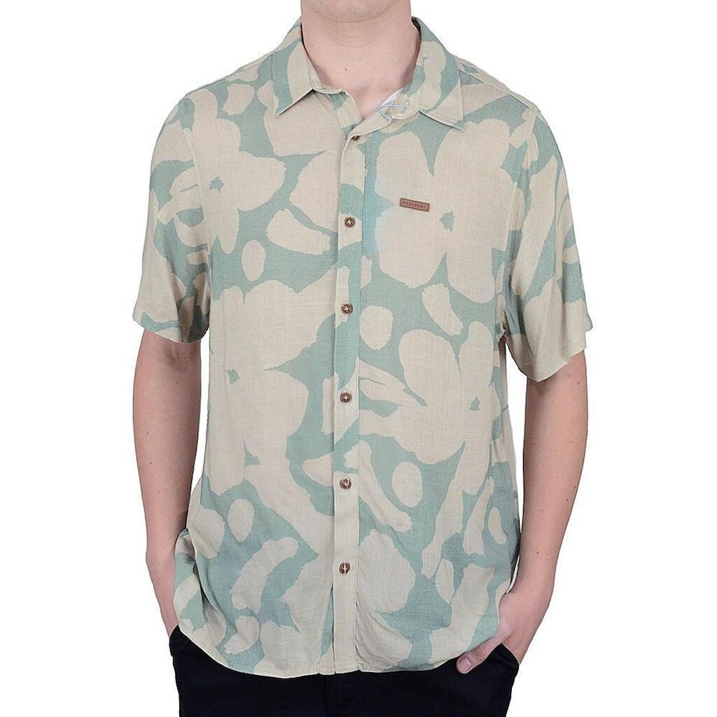 Camisa Masculina Freesurf MC Flower Verde -1105