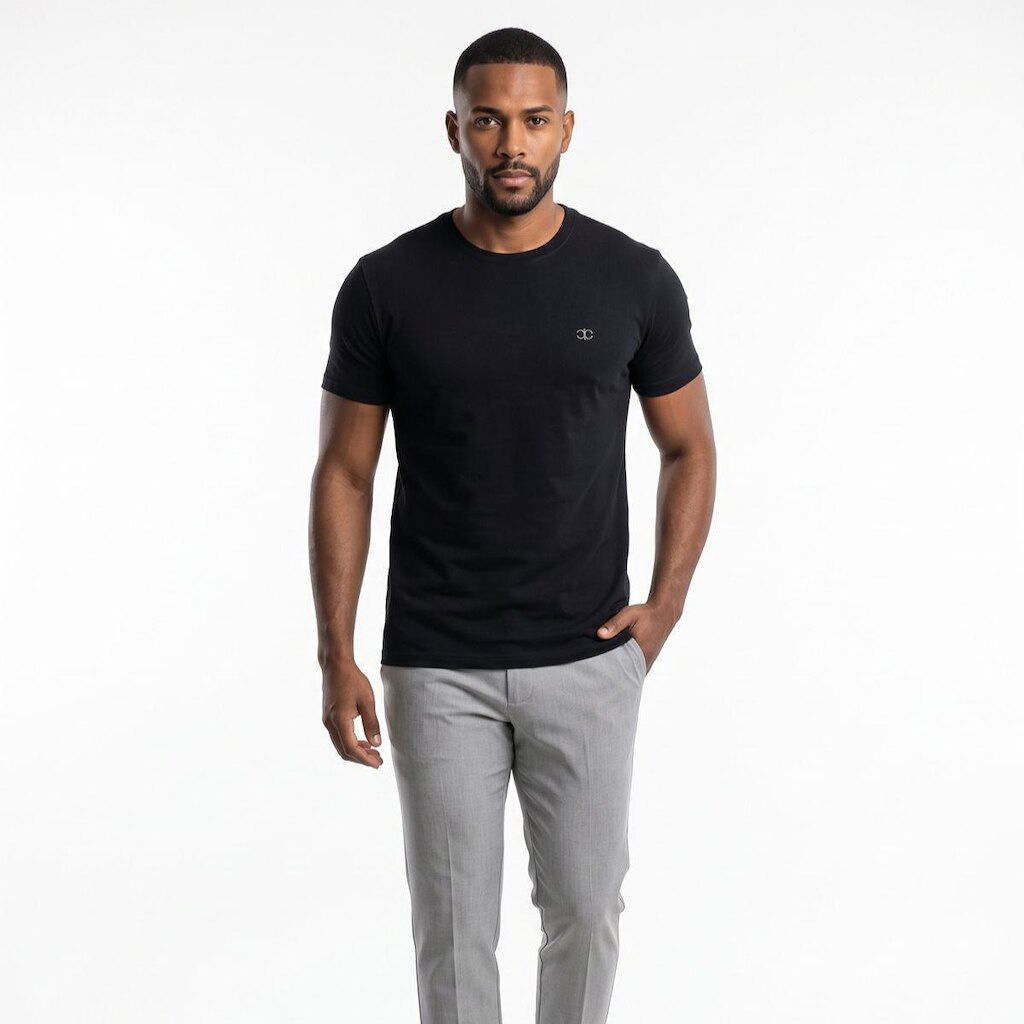 Camisa Masculina Invicci Comfy Algodão com Elastano Bordada 51040