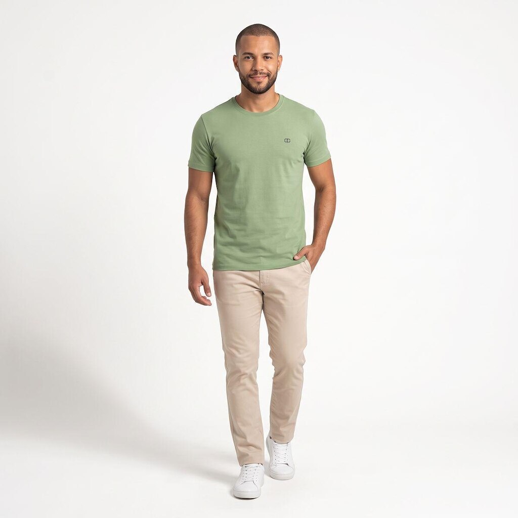 Camisa Masculina Invicci Comfy Algodão com Elastano Bordada 51040