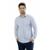 Camisa Masculina Ixória Manga L Slim Fit Listras /Branco - Azul